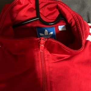 Large red adidas sweater